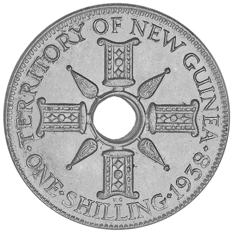 1 Shilling Nouvelle-Guinée Argent 1938-1945 - Trésor du Patrimoine
