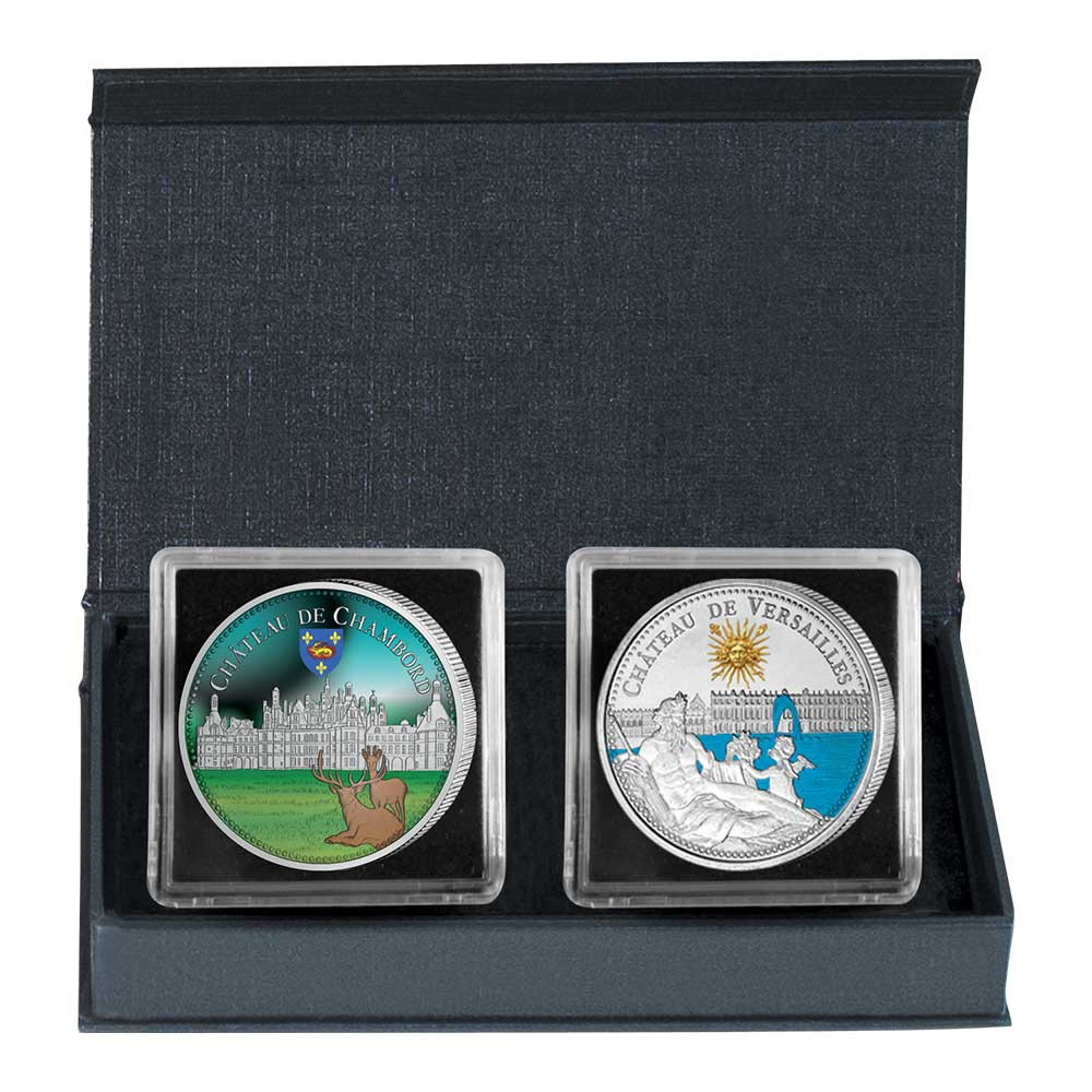 Coffret 2 pièces de collection colorisées - Chambord et Versailles