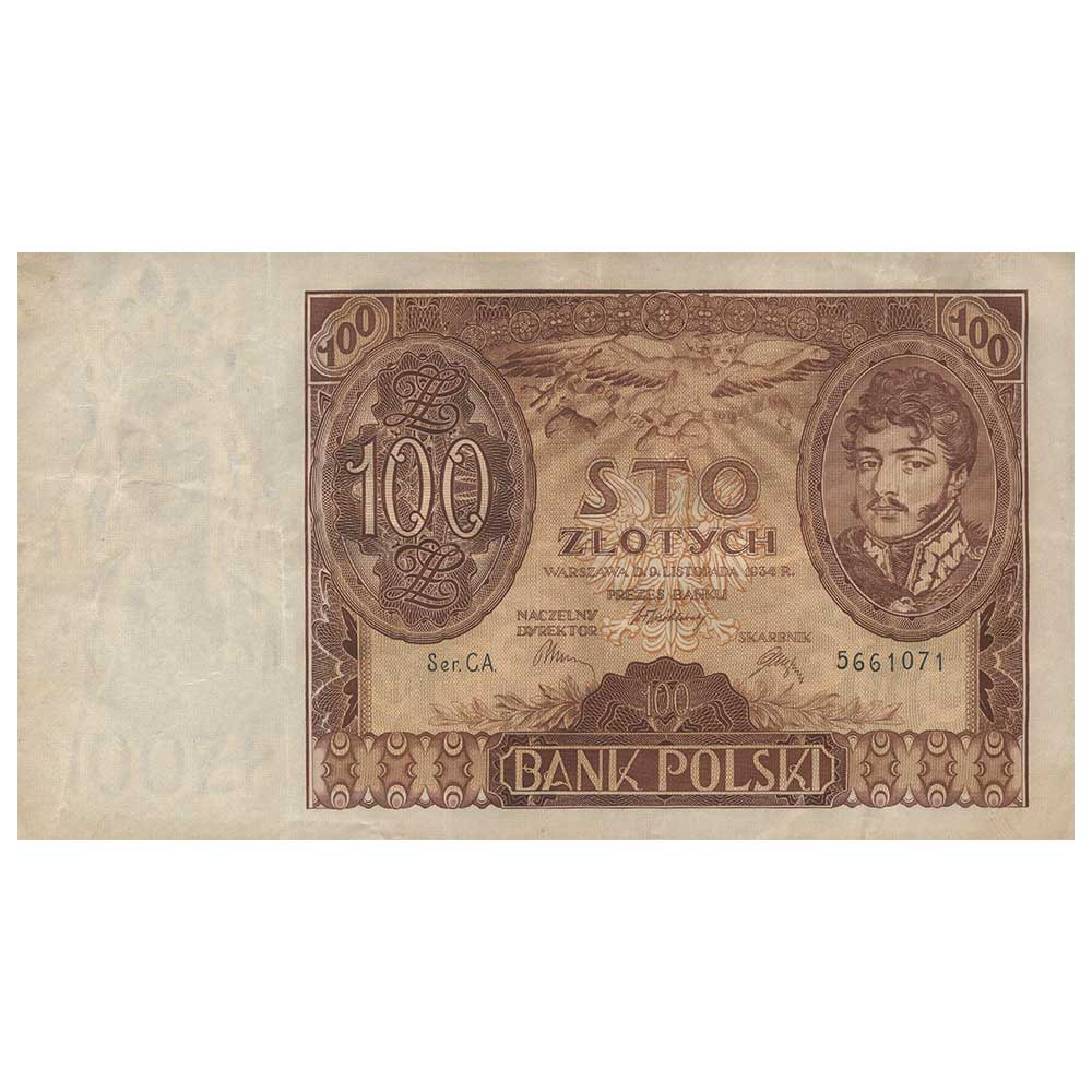 100 Zlotych Pologne 1934