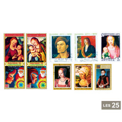 25 timbres peintres Allemands