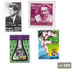 200 timbres Brésil