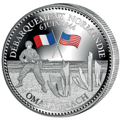 La Pièce de collection colorisée - Omaha Beach offerte*
