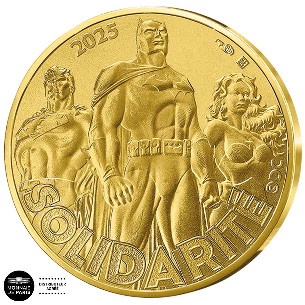 500 Euro Or France BU 2025 - Solidarité - DC Comics
