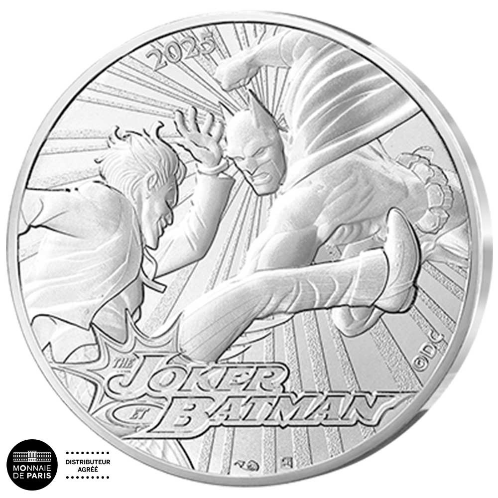10 Euro Argent France 2025 - Batman et le Joker - DC Comics