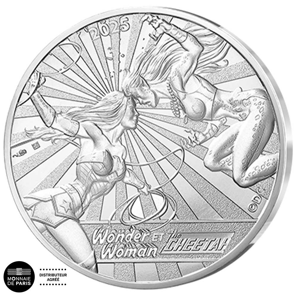 10 Euro Argent France 2025 - Wonder Woman et Cheetah - DC Comics