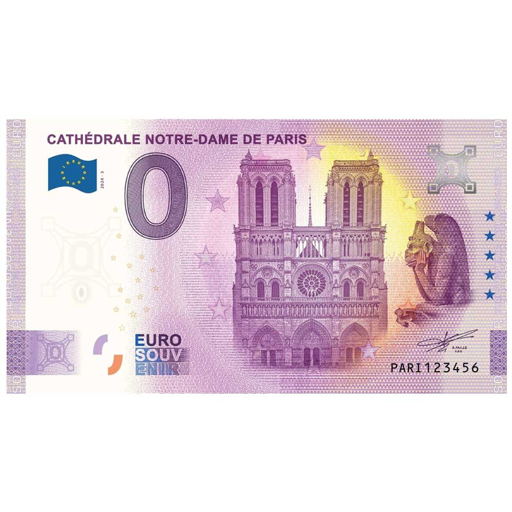 Billet Souvenir 0 Euro - Notre-Dame de Paris
