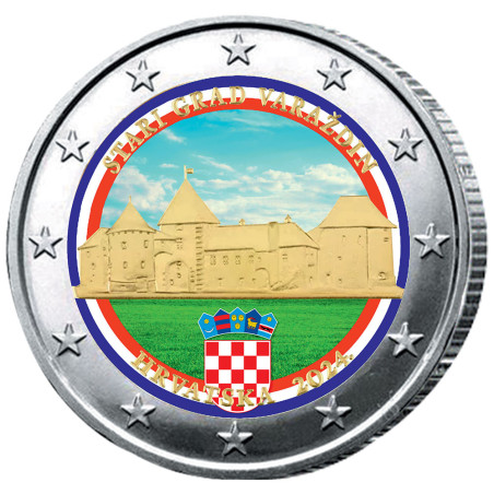2 Euro Croatie 2024 - Vieille ville de Varaždin