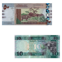 Lot 2 billets Soudan