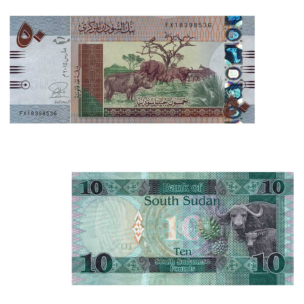 Lot 2 billets Soudan