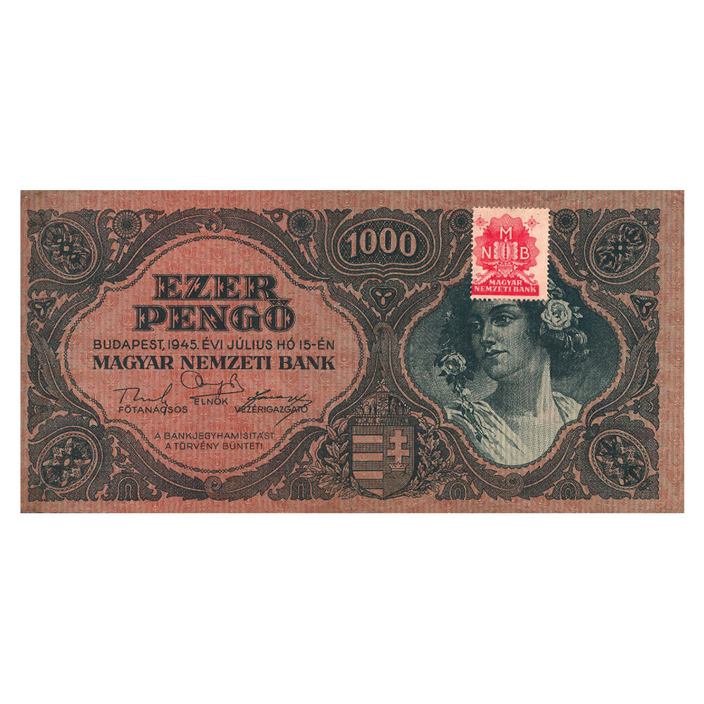 1000 Pengo Hongrie 1945