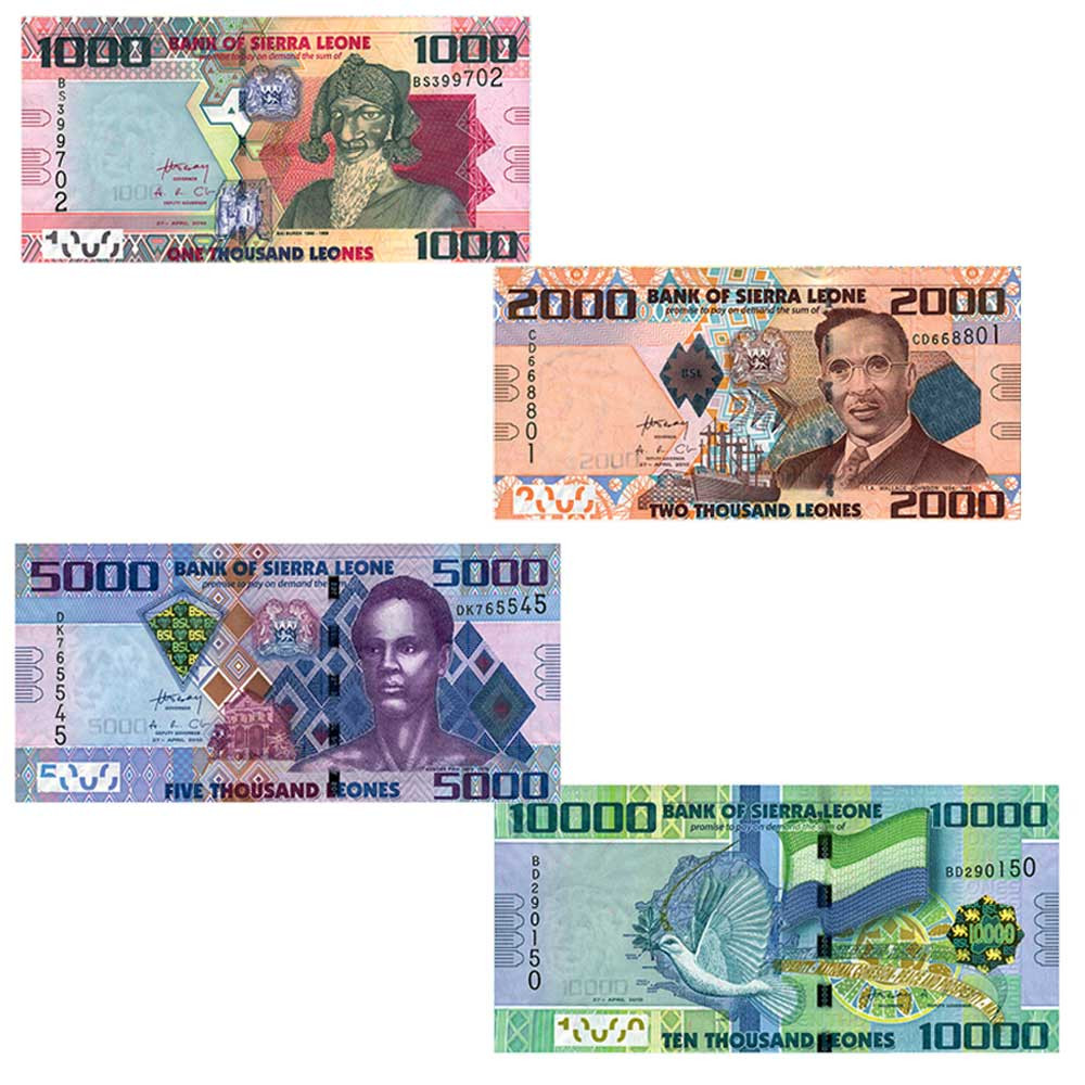 Lot 4 billets Sierra Leone