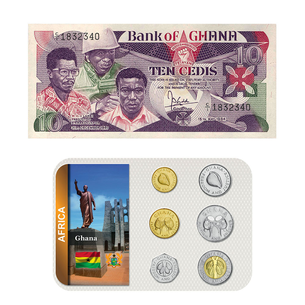 Lot monnaies Ghana