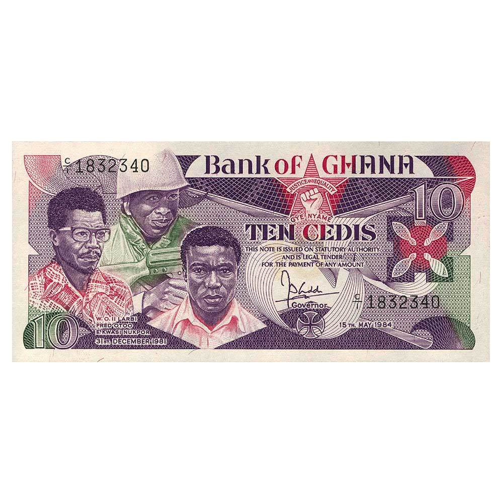 10 Cedis Ghana 1984