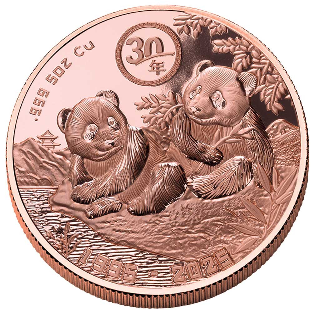 1 Dollar Cuivre BE 2025 - Panda géant