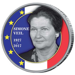 2 Euro Simone Veil colorisée