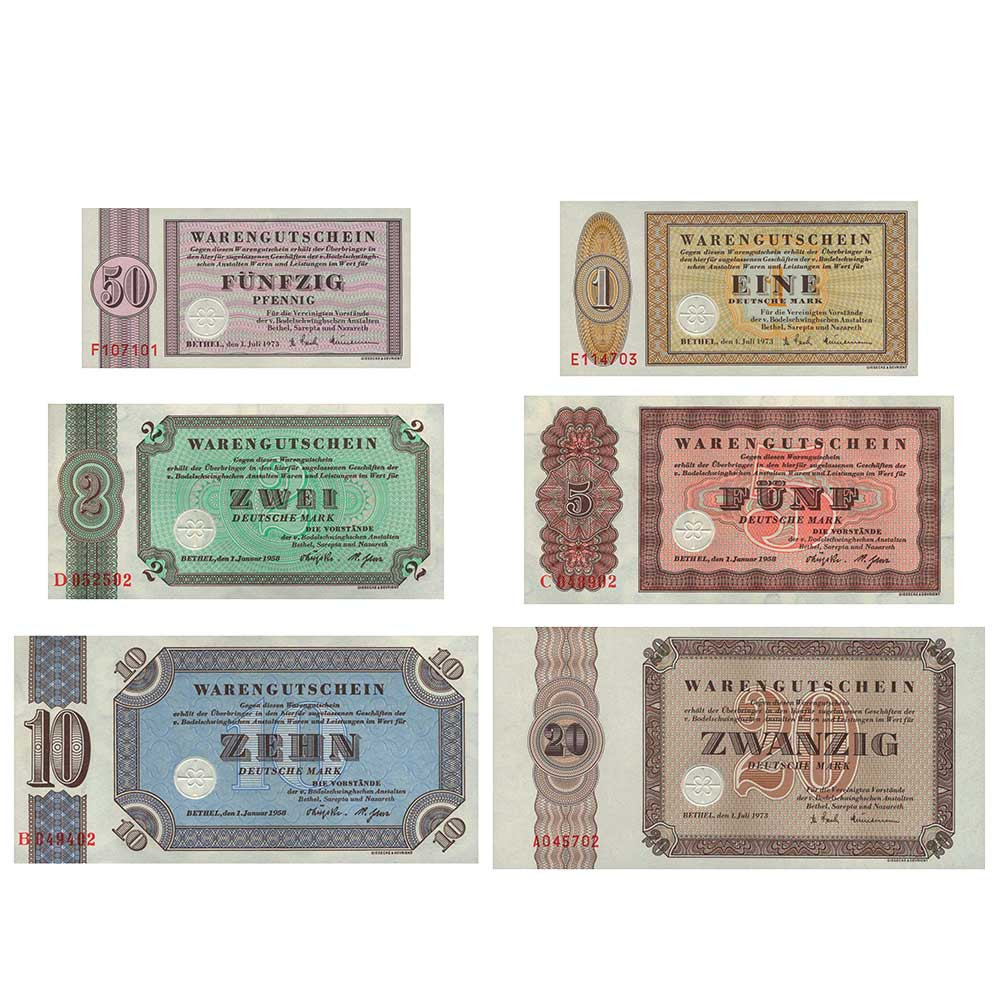 Lot 6 billets Allemagne