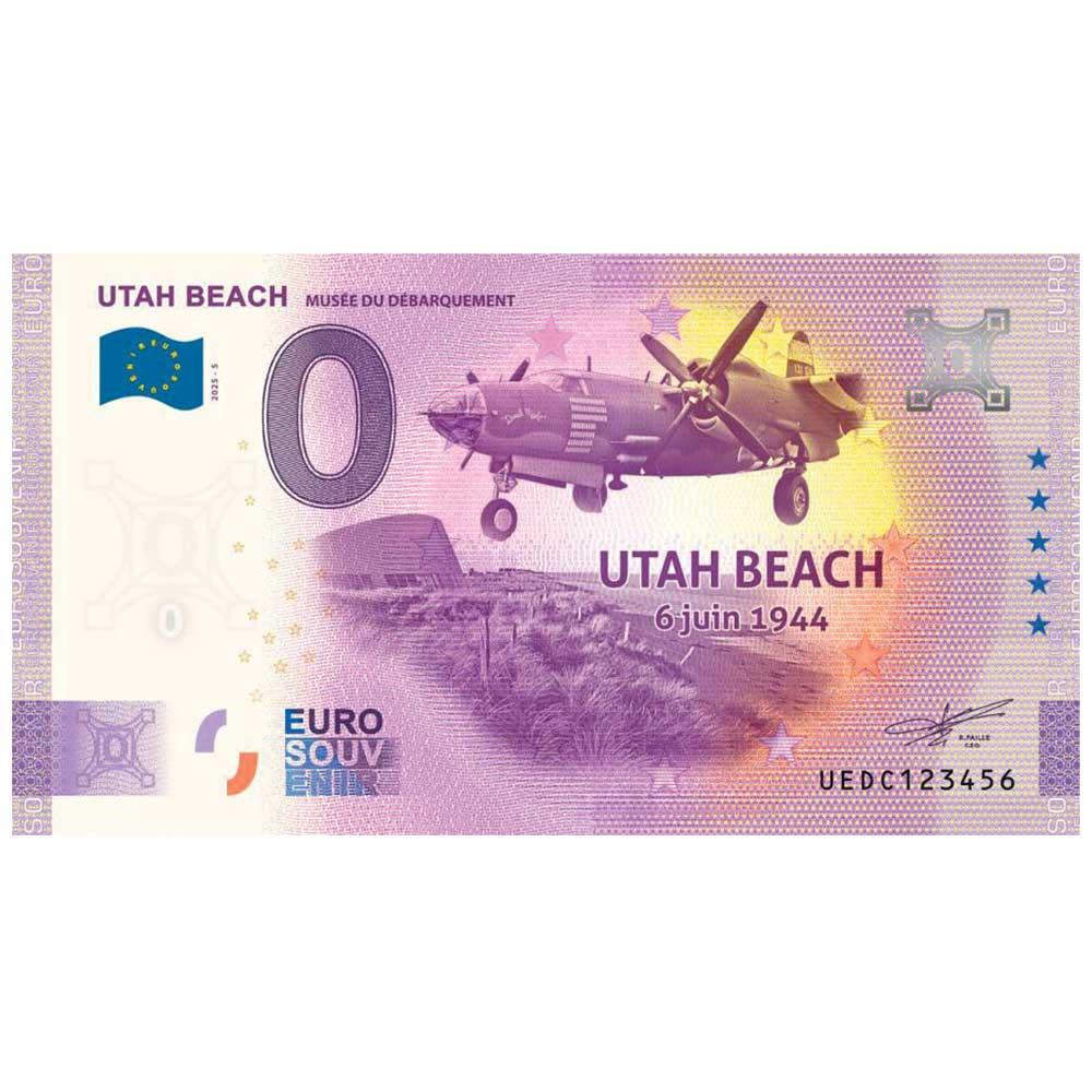 Billets Souvenir 0 Euro - Utah Beach - 6 juin 1944