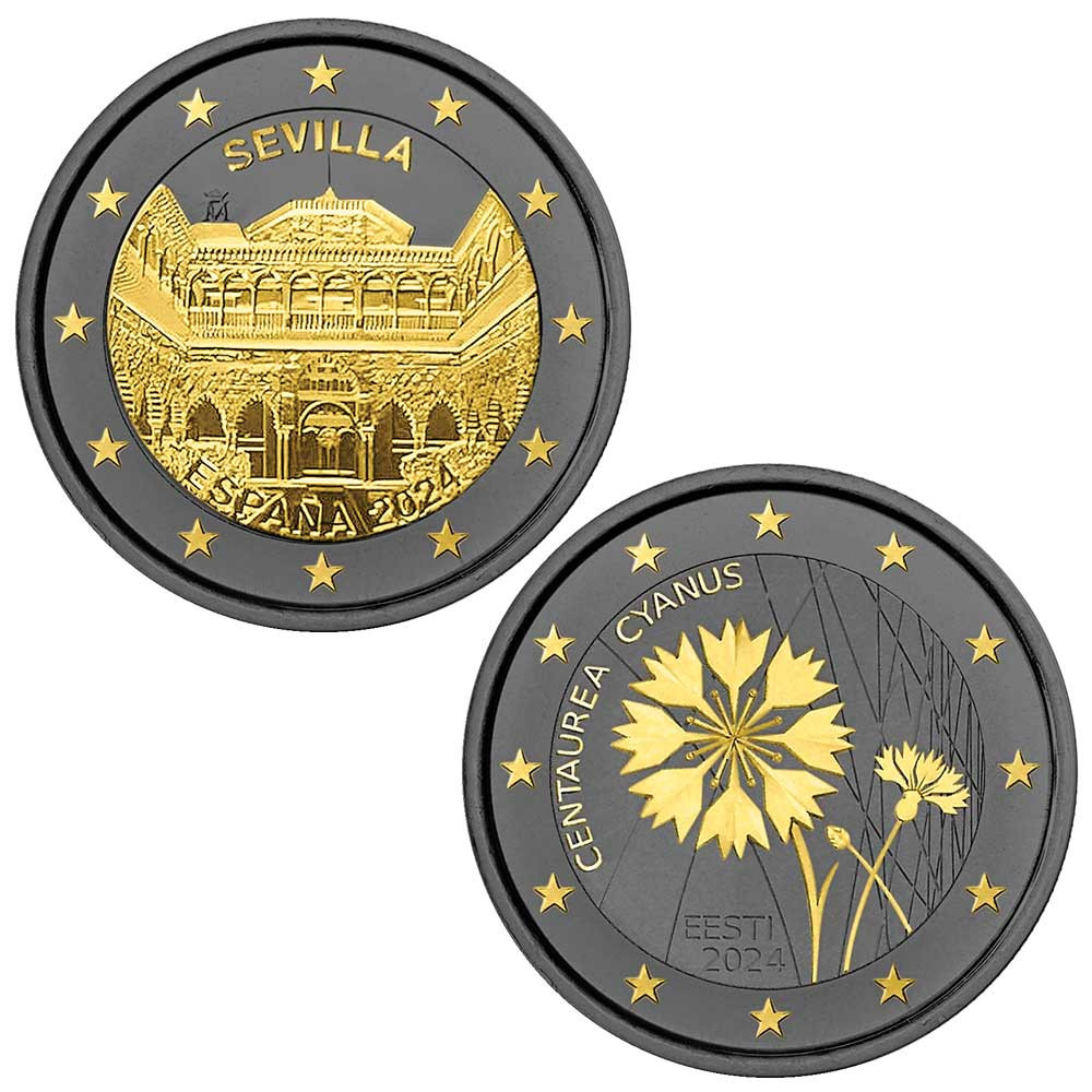 Lot 2 x 2 Euro 2024 Ruthénium