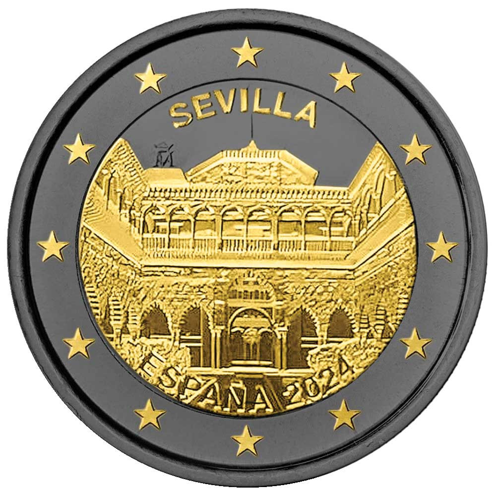 2 Euro Espagne 2024 Ruthénium - Séville