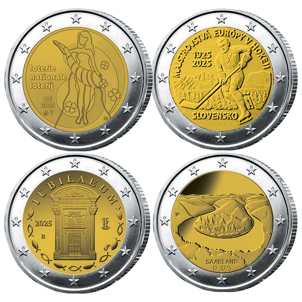 Lot 4 x 2 Euro 2025