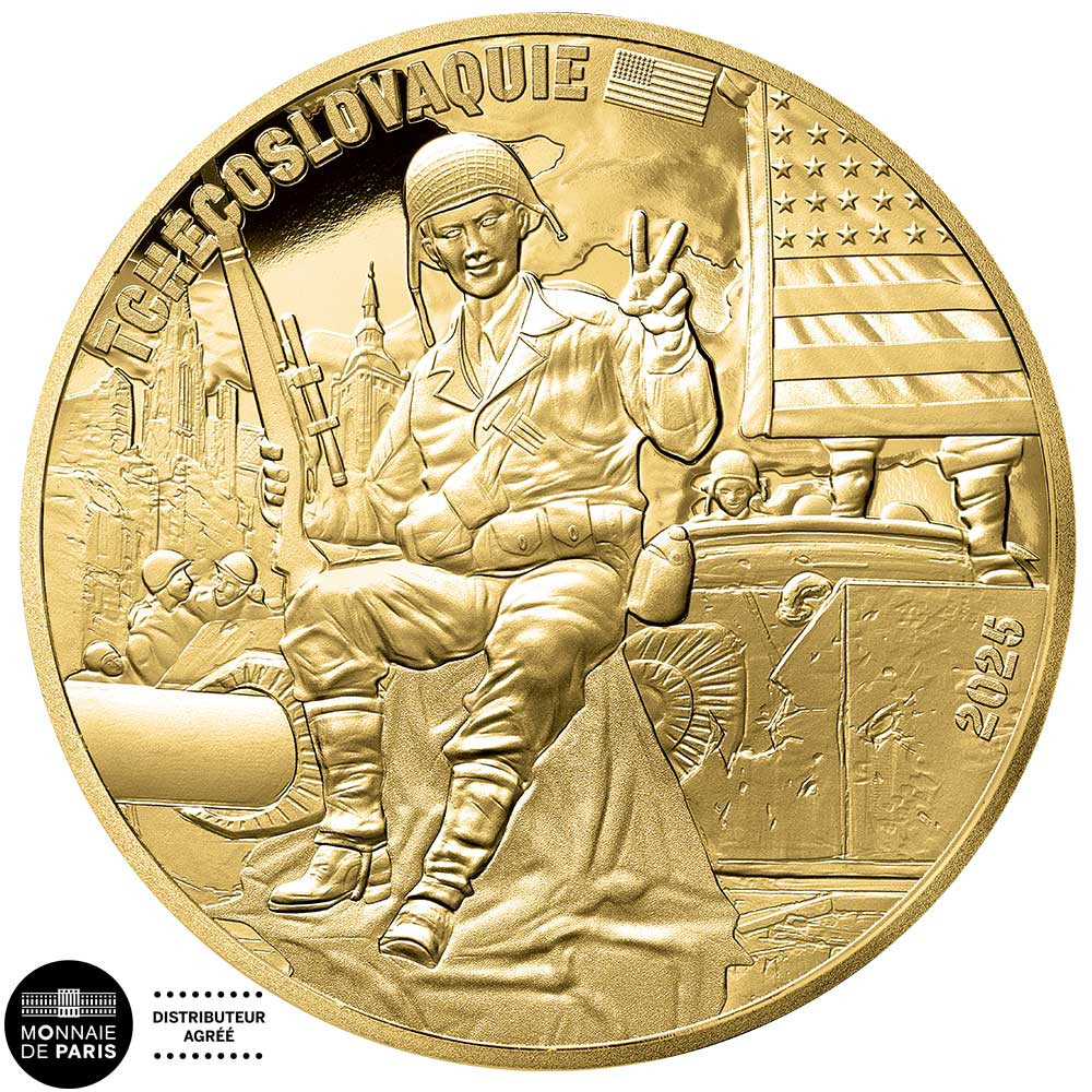 1/4 Euro France 2025 - Soldat américain