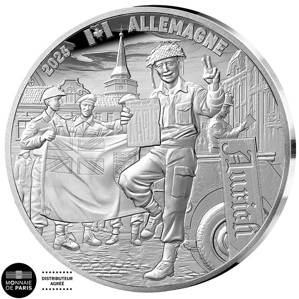 10 Euro Argent France BE 2025 - Soldat canadien