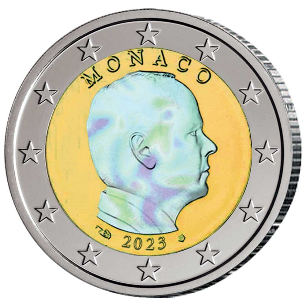 2 Euro Monaco hologramme - Prince Albert