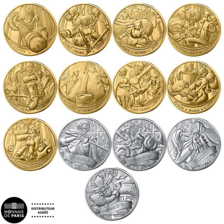 10 médailles aléatoires - One Piece