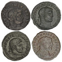 Coffret 4 Follis Bronze - 4 Empereurs - Conférence de Carnuntum (305-337) (2)