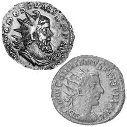Lot des 2 Antoniniens Argent
