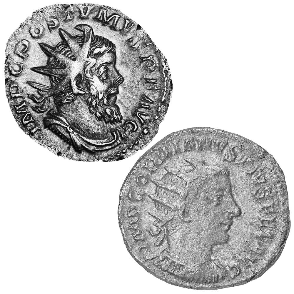 Lot des 2 Antoniniens Argent