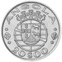20 Escudos Argent Angola 1952-1955 - République portugaise