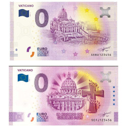 Lot 2 billets Souvenir Vatican