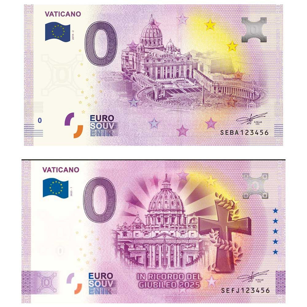 Lot 2 billets Souvenir Vatican