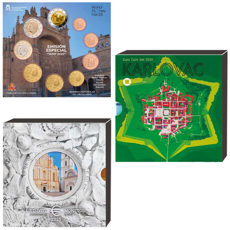 Séries d'Euros Brillant Universel - Trésor du Patrimoine