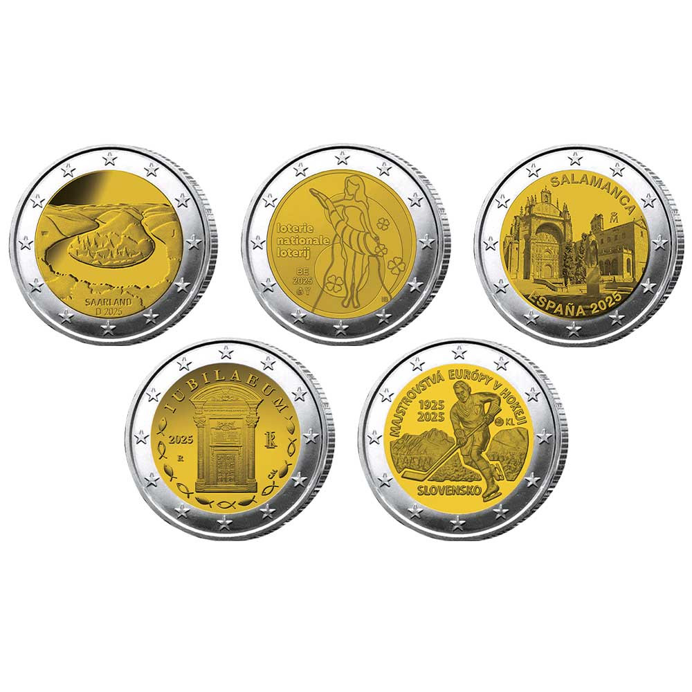 Lot 5 x 2 Euro 2025