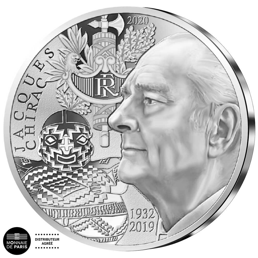 10 Euro Argent France 2020 Jacques Chirac + 2 Euro France 2022 OFFERTE