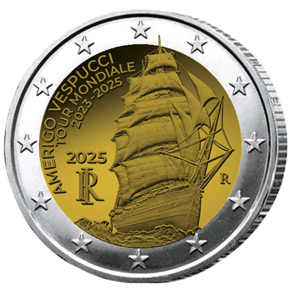 2 Euro Italie 2025 - Tour du monde du voilier Amerigo Vespucci