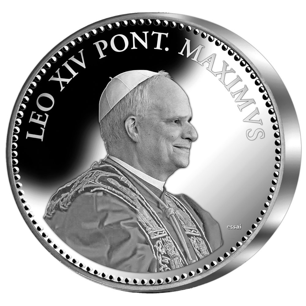 Pape Léon XIV 2025 – Argent BE