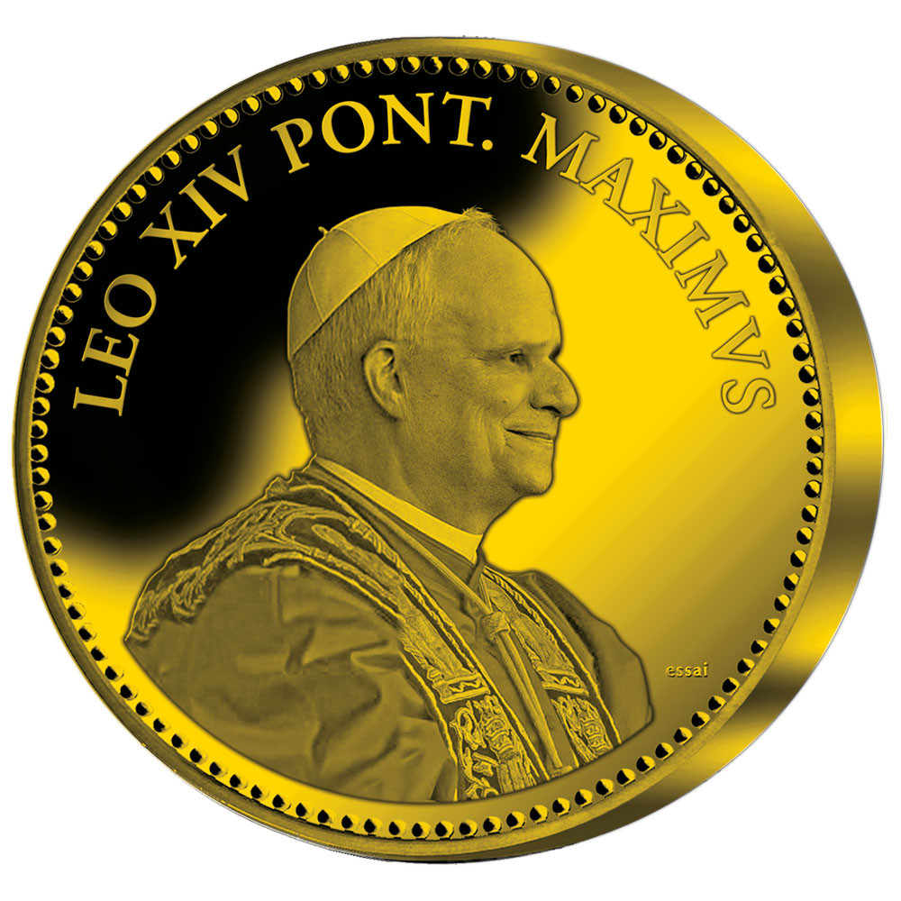 Pape Léon XIV 2025 – Or BE