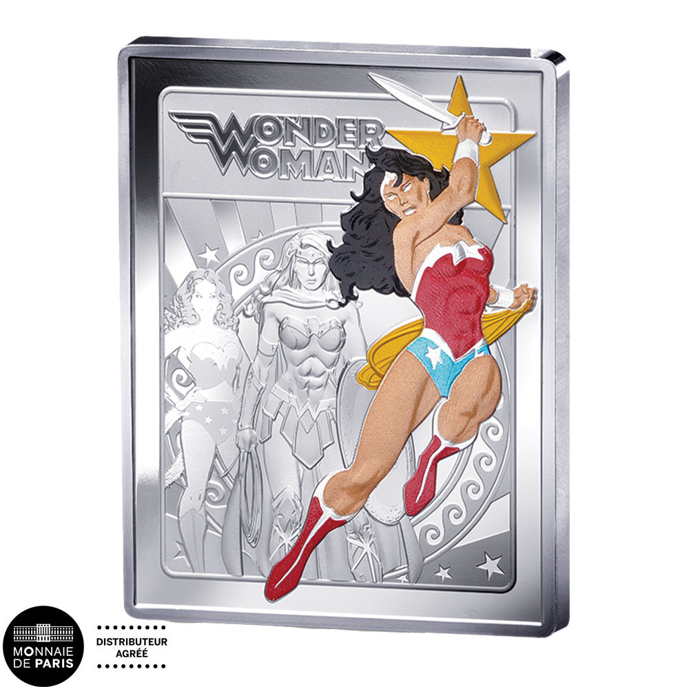 10 Euro Argent France BE 2025 colorisées - Wonder Woman