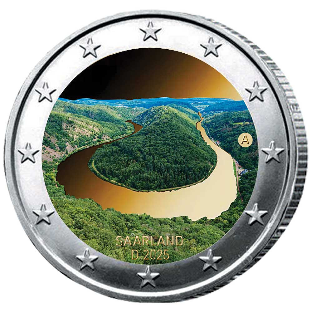 2 Euro Allemagne 2025 - Méandre de la Sarre