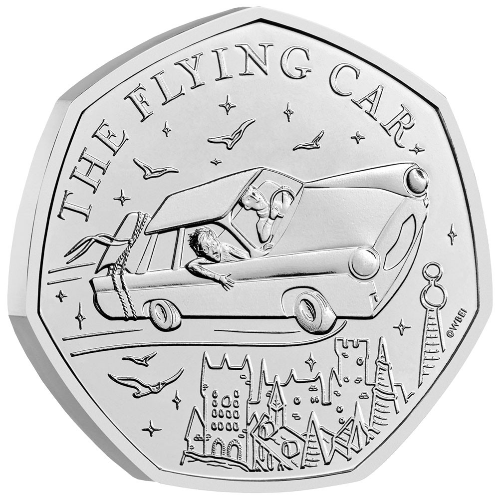 0,5 Livres Royaume-Uni BU 2025 - La voiture volante d’Harry Potter