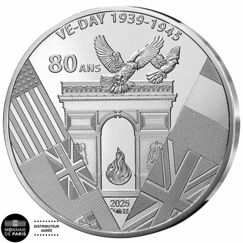 Billet Souvenir 0 Euro - 80 ans de la Victoire - Trésor du Patrimoine