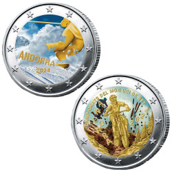 Lot 2 x 2 Euro Andorre BU...