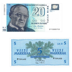 Lot 2 billets Finlande