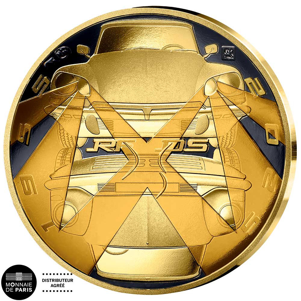 20 Euro Or France BE 2025 colorisée - 70 ans de la DS