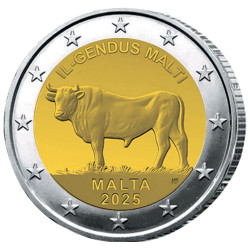 2 Euro Malte BU 2025 - Bœuf...