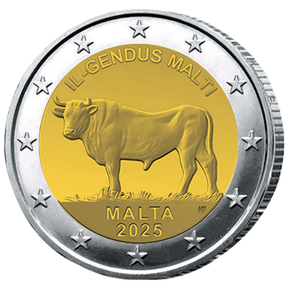 2 Euro Malte BU 2025 - Bœuf maltais