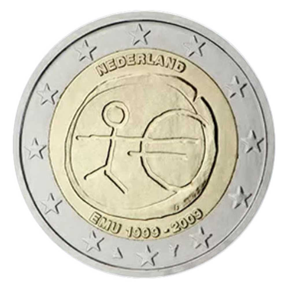 2009 - Pays-Bas - 2 Euros commémorative 10 ans de l'Union Economique et Monétaire
